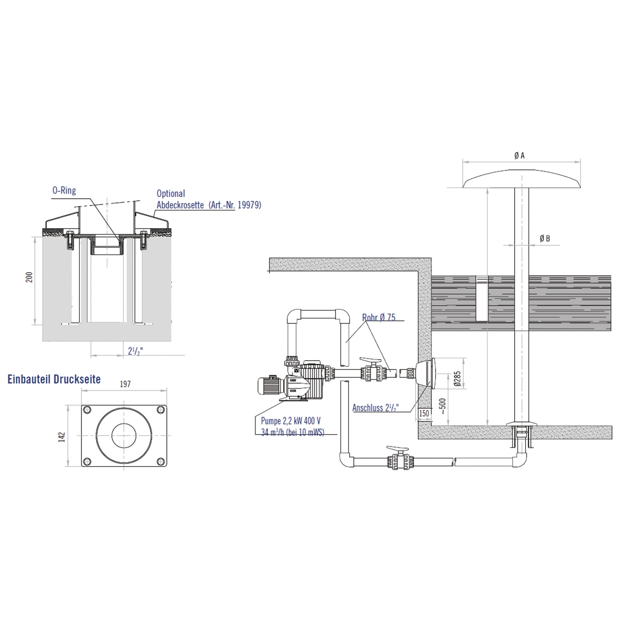 Wasserpilz V4A
