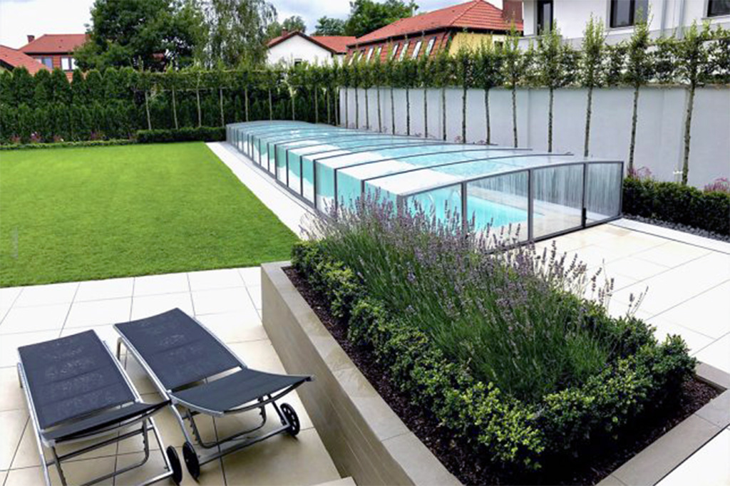 Flaches Pooldach Aluna® H2O Flaches Pooldach Aluna® H2O