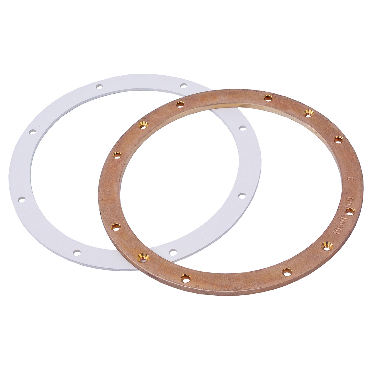 Flanschsatz für Unterwasserscheinwerfer VitaLight LED und Halogen Folienbecken 110mm Bronze Rotguss