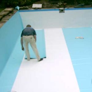 1042_0 Verlegung der Schwimmbad-Folie inkl. Verschweißen komplett