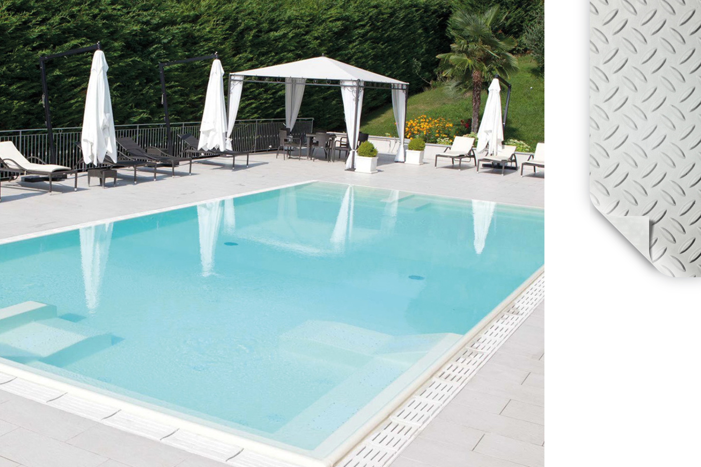 arctic-white-ns ELBE Elite Trittschutzbahn Schwimmbadfolie Zuschnitt per m arctic white