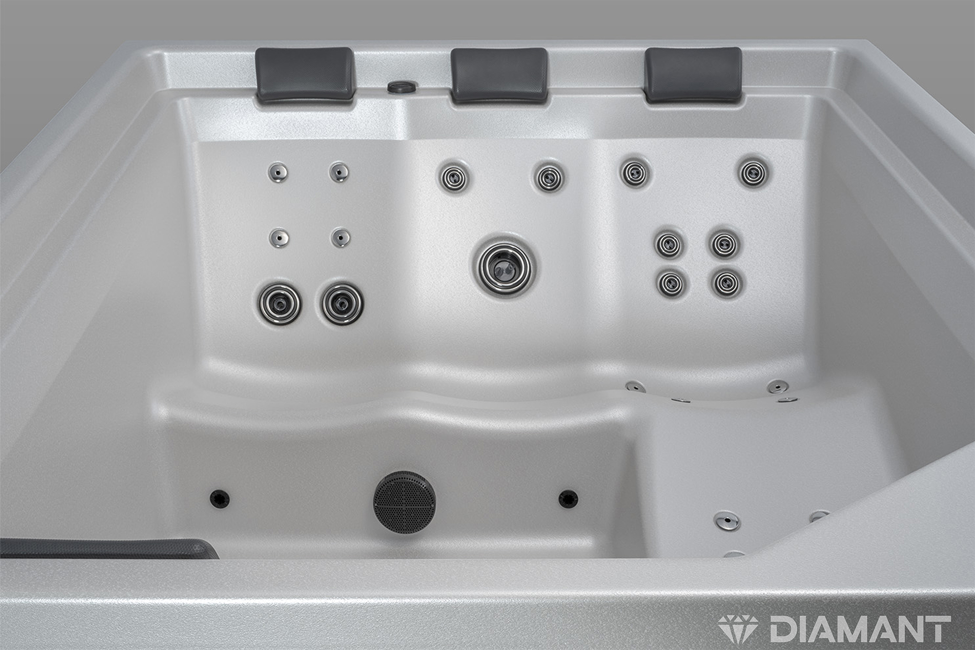 Outdoor Whirlpool 5 Personen – Diamant SPACE Premium 51 Düsen