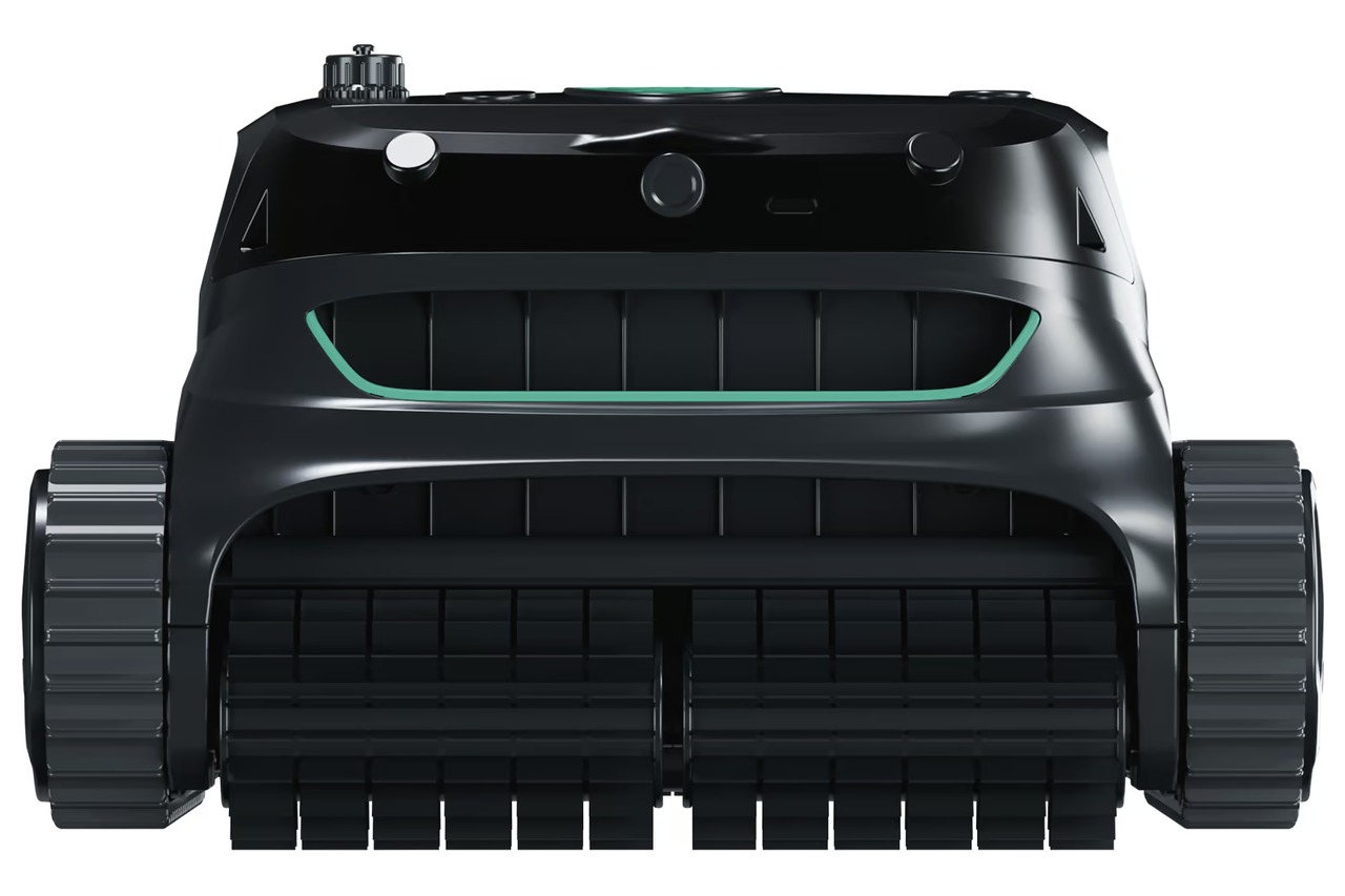 WYBOT S2 Vision Poolroboter in Frontansicht mit Bürstenwalze