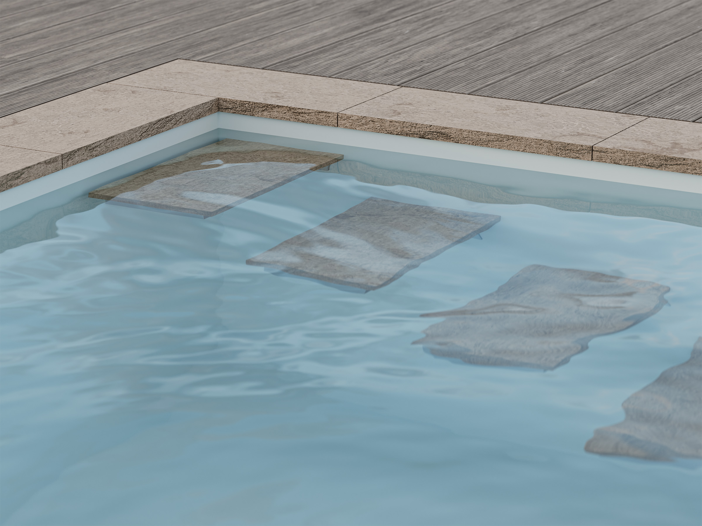 pooltreppe-freitragend-natursteinplatten-pool-wasser-k4 freitragende Pooltreppe für Natursteinplatten