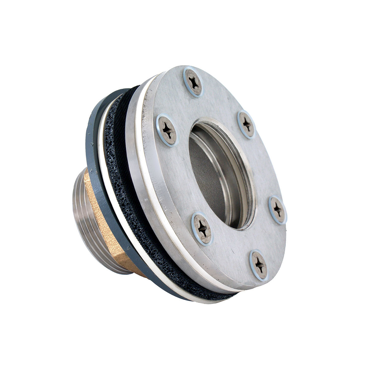 39010104vi65G0pIEB8Pr Wanddurchführung für Systembecken mit Folie 1 1/2" - 2"