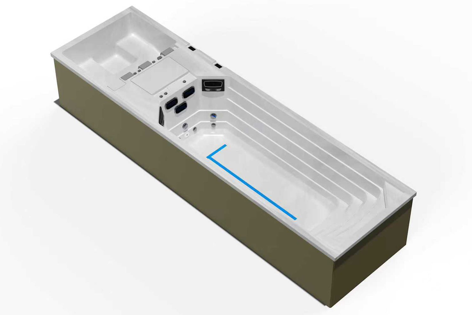 Swim Spa mit Whirlpool – Timeless Spa Timax SLS 8420 INGROUND