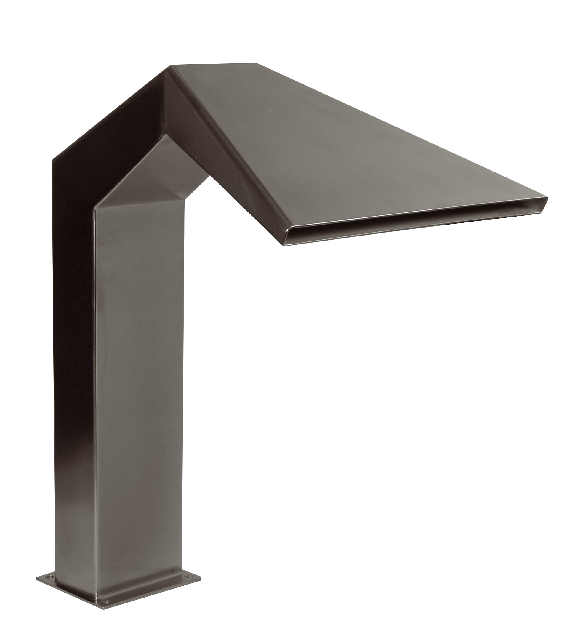 Lahme Standard Midi Schwalldusche V4A Anschlusssatz aus Edelstahl, Detailansicht