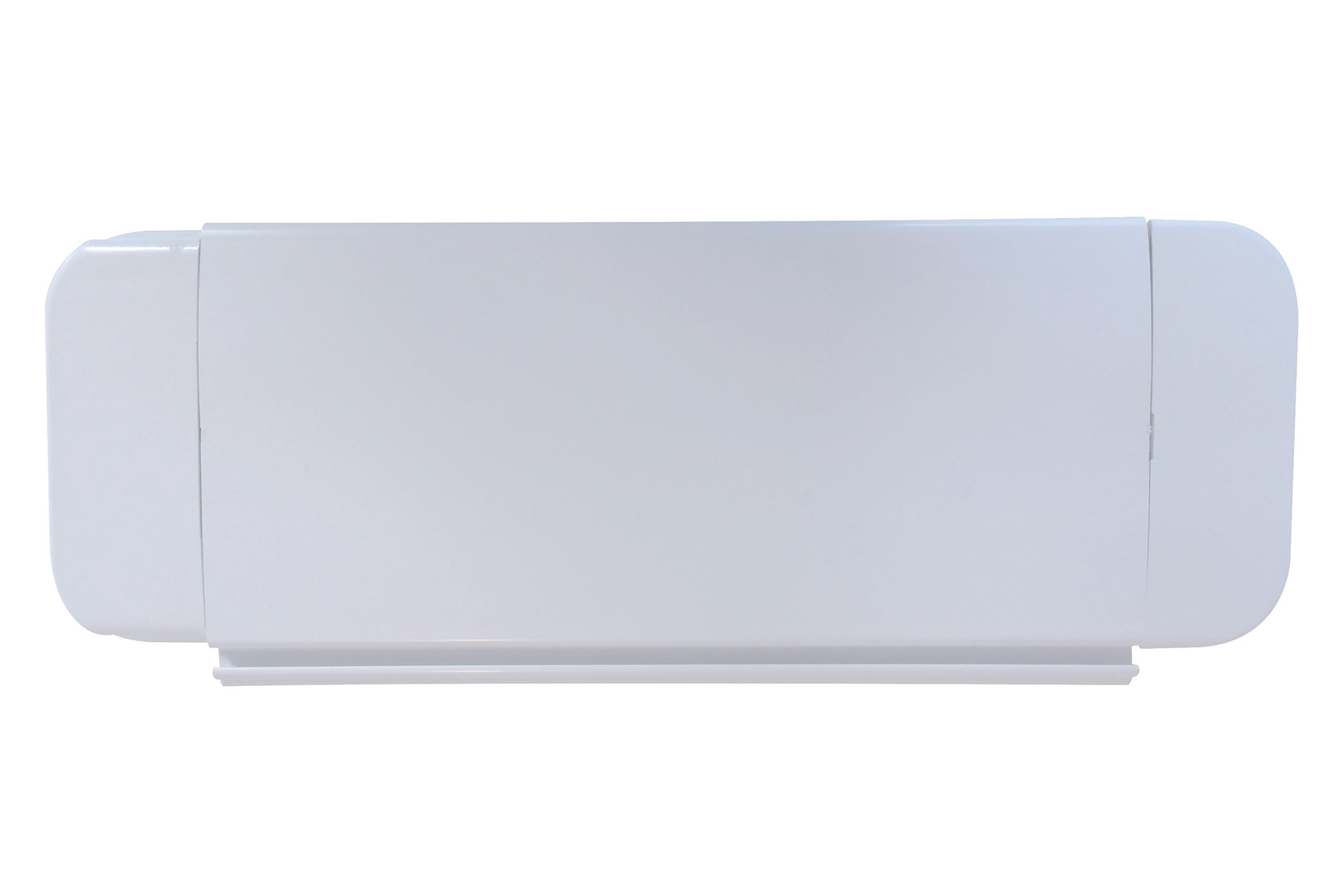 Weiße PVC-Rollladen-Lamellen der Poolabdeckung TIXIT, Seitenansicht