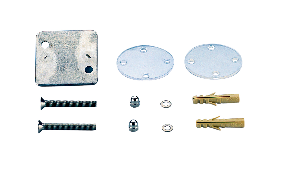 Gegenflanschplatte Leiterunterteile Haltestangen Astralpool