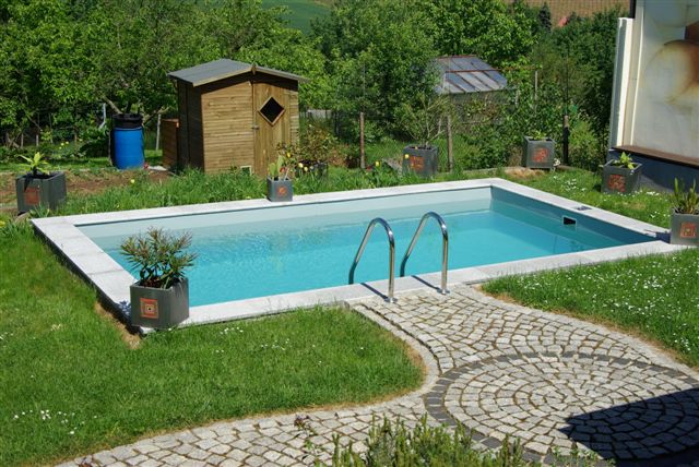 Pool mit Leiter