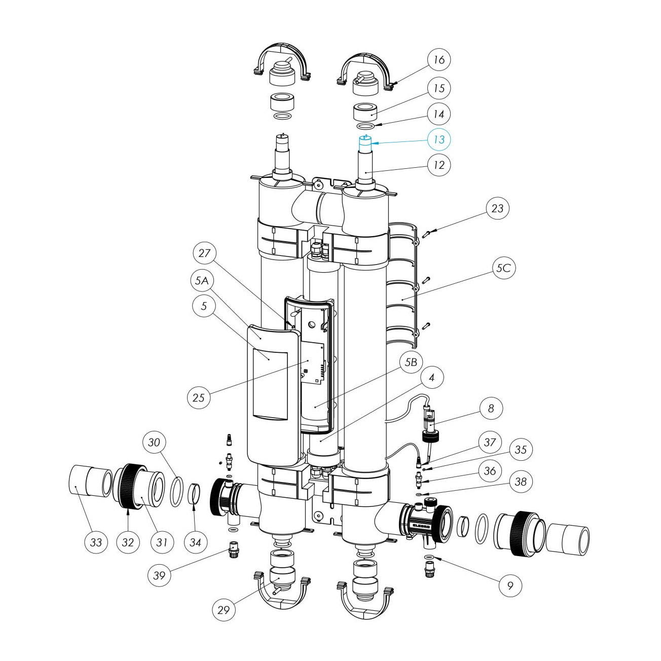 UV Ersatzlampe für Quantum oder UV-C 55 W/110 W — Detail 1