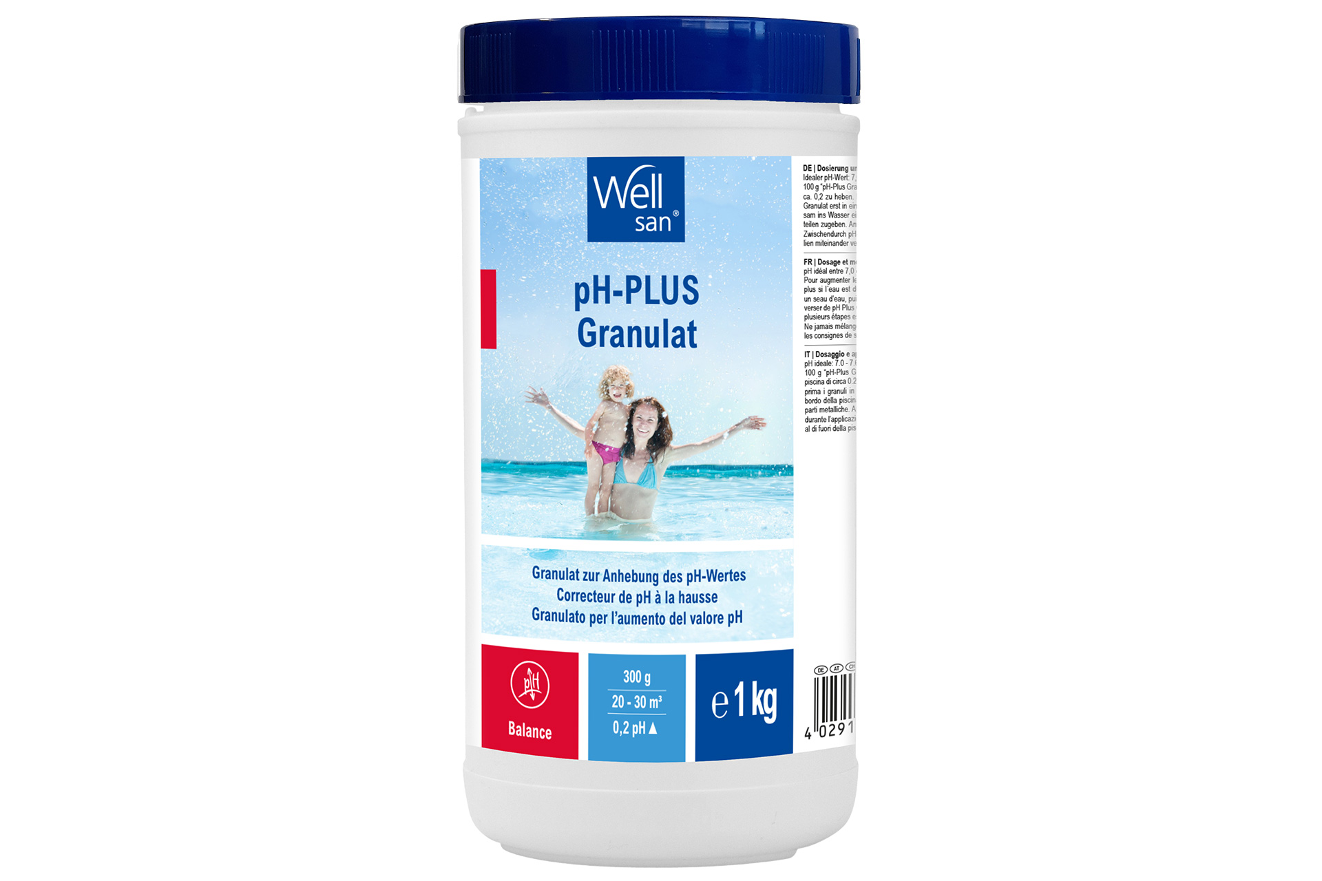 0802001W-1_pH-Plus-Granulat-1-kg Wellsan pH-Plus Granulat