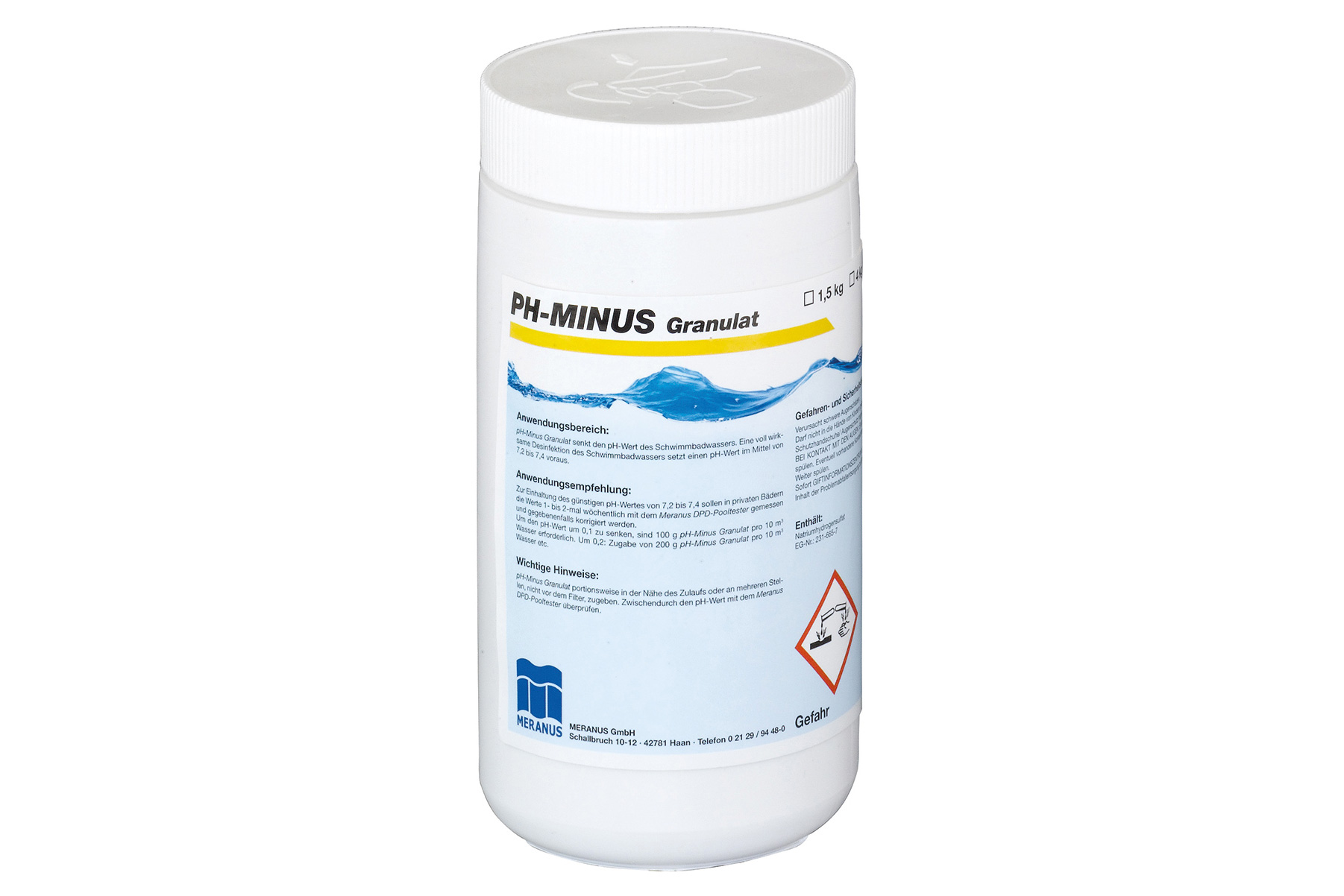 meranus-ph-minus-granulat-1kg Meranus pH-Minus Granulat 1,5 kg