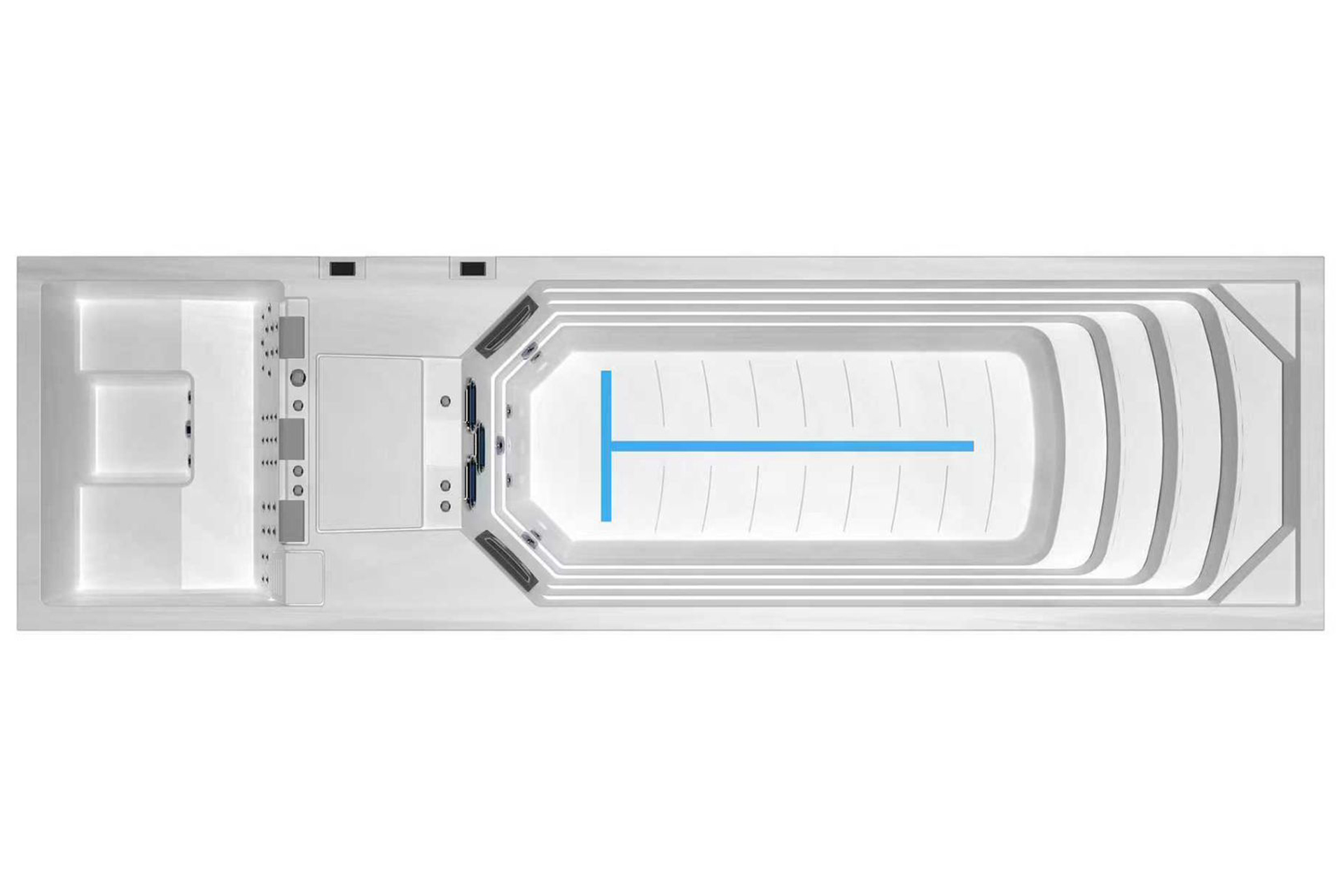 Swim Spa mit Whirlpool – Timeless Spa Timax SLS 8420 INGROUND