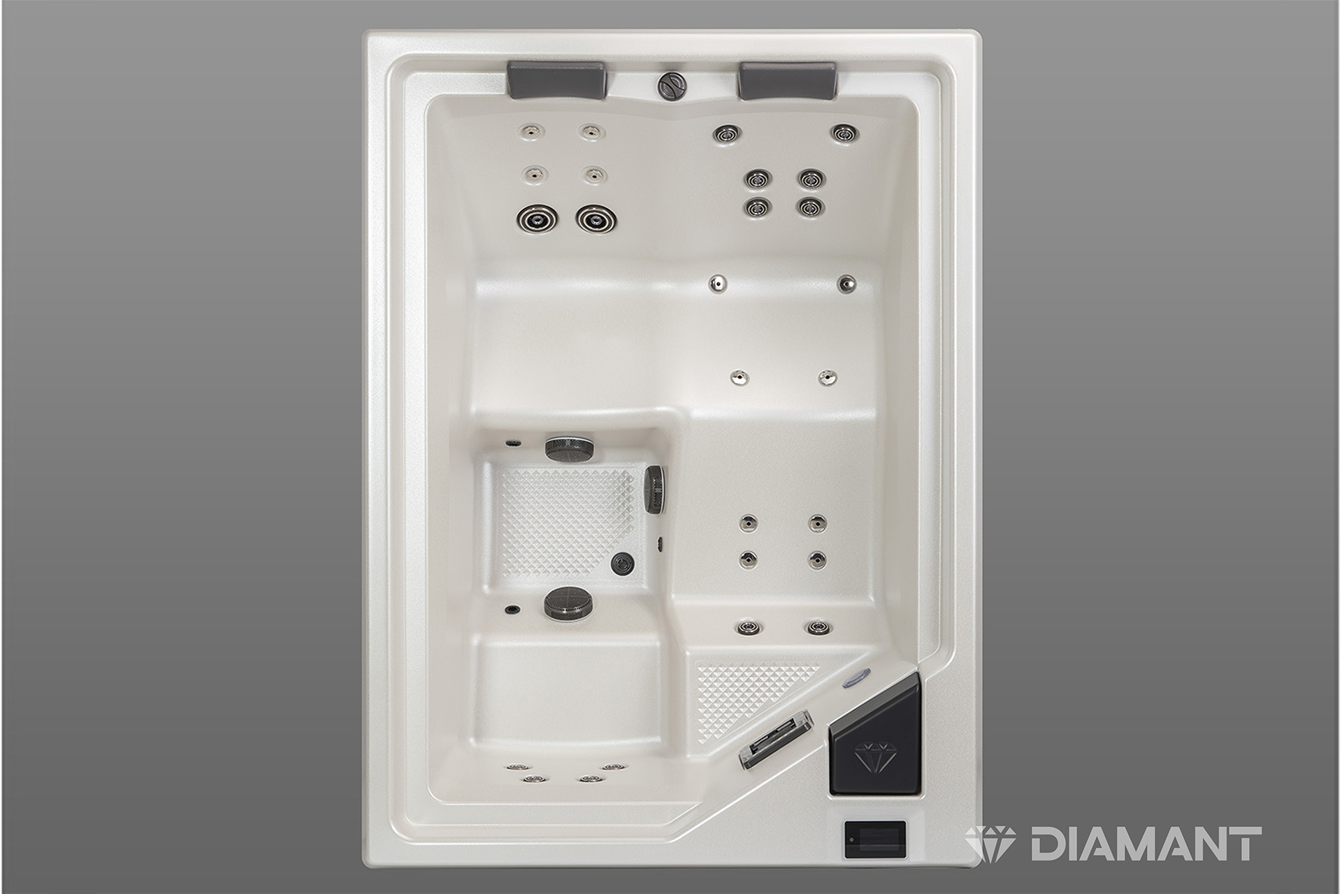 Outdoor Whirlpool 2-3 Personen – Diamant SPAIN mit Abdeckung