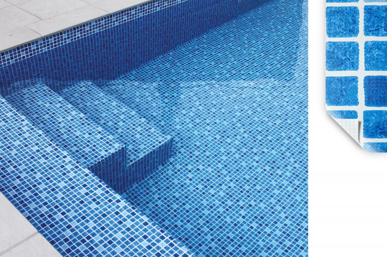 Primefol 3K Dekor Schwimmbadfolie Mosaic Blue
