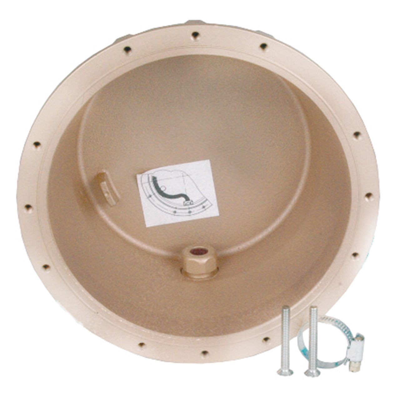 Einbaunische für LED Unterwasserscheinwerfer VitaLight 270 mm rotguss bronzelegierung