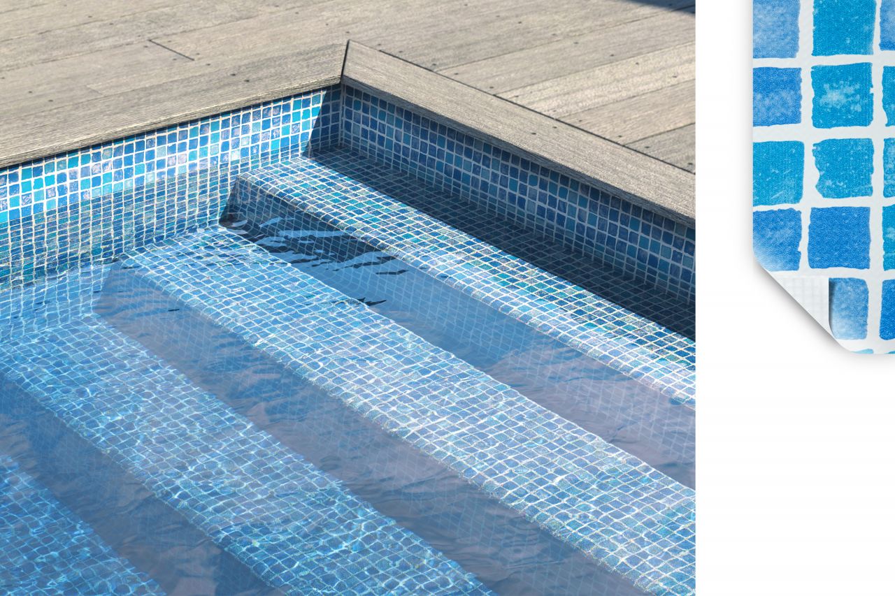 Primefol 3K Dekor Schwimmbadfolie Mosaic Azur